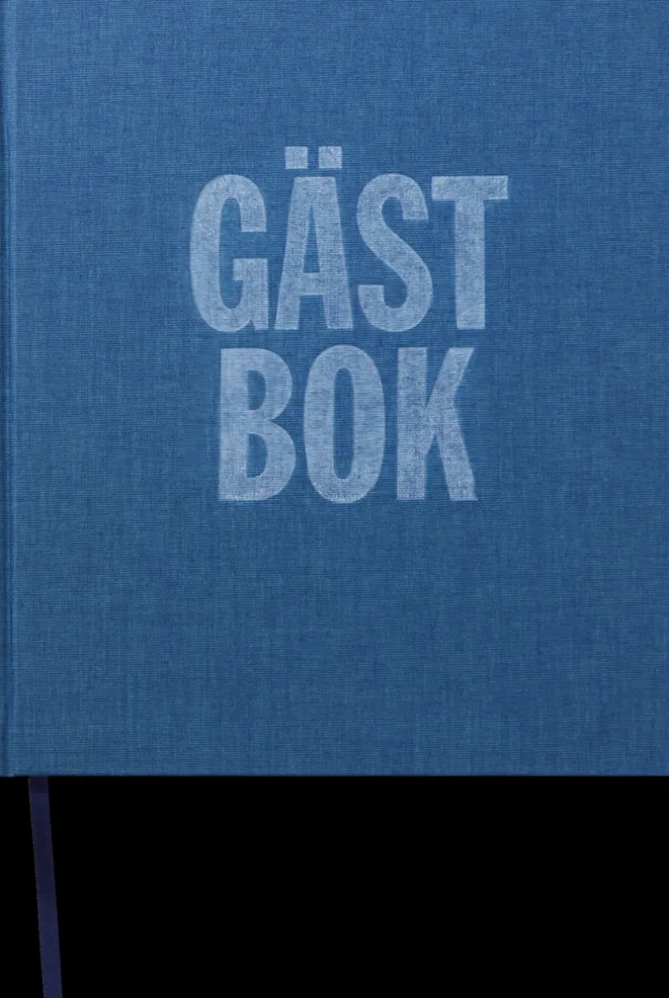 Gästbok 210x240mm duo blå