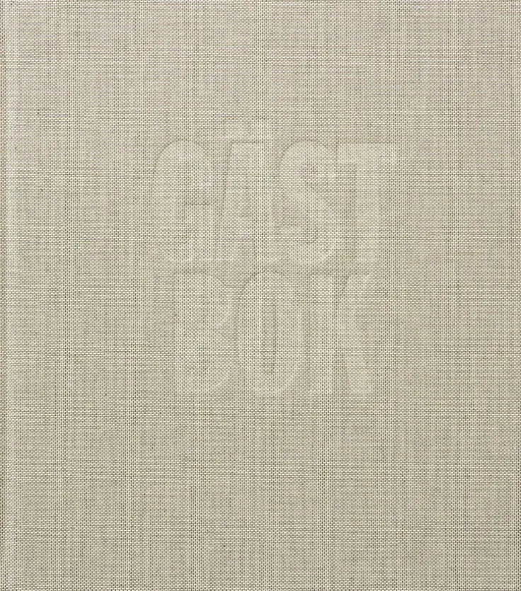 Gästbok 210x240mm textil beige