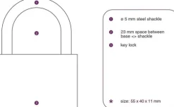 Hänglås 40mm