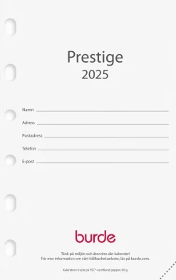 Kalender 2025 Compact kalendersats Prestige