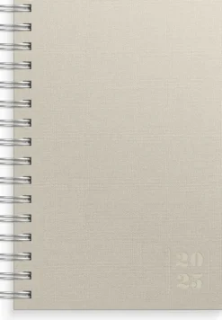 Kalender 2025 Dagbok Textile beige