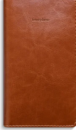 Kalender 2026 Interplano cognac konstläder