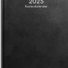 Kalender 2025 Kontorskalender svart konstläder