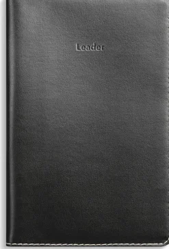 Kalender 2026 Leader svart konstläder spiralb