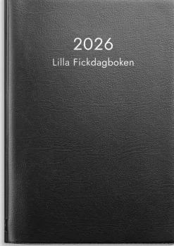 Kalender 2026 Lilla Fickdagboken svart plast