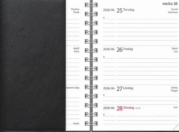 Kalender 2025-2026 Lilla Studieåret Twist svart