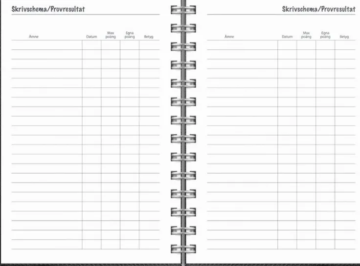 Kalender 2025-2026 Lilla Studieåret Twist svart