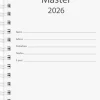 Kalender 2026 Master refill