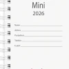 Kalender 2026 Mini refill