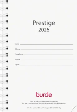 Kalender 2026 Prestige refill