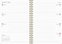 Kalender 2026 Senator A5 blommor Morris