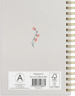 Kalender 2026 Senator A6 blommor