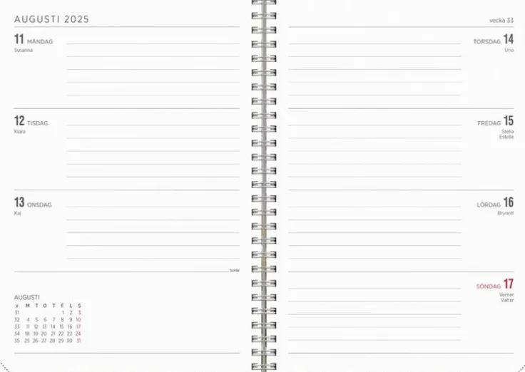 Kalender 2025 Senator A5 målning