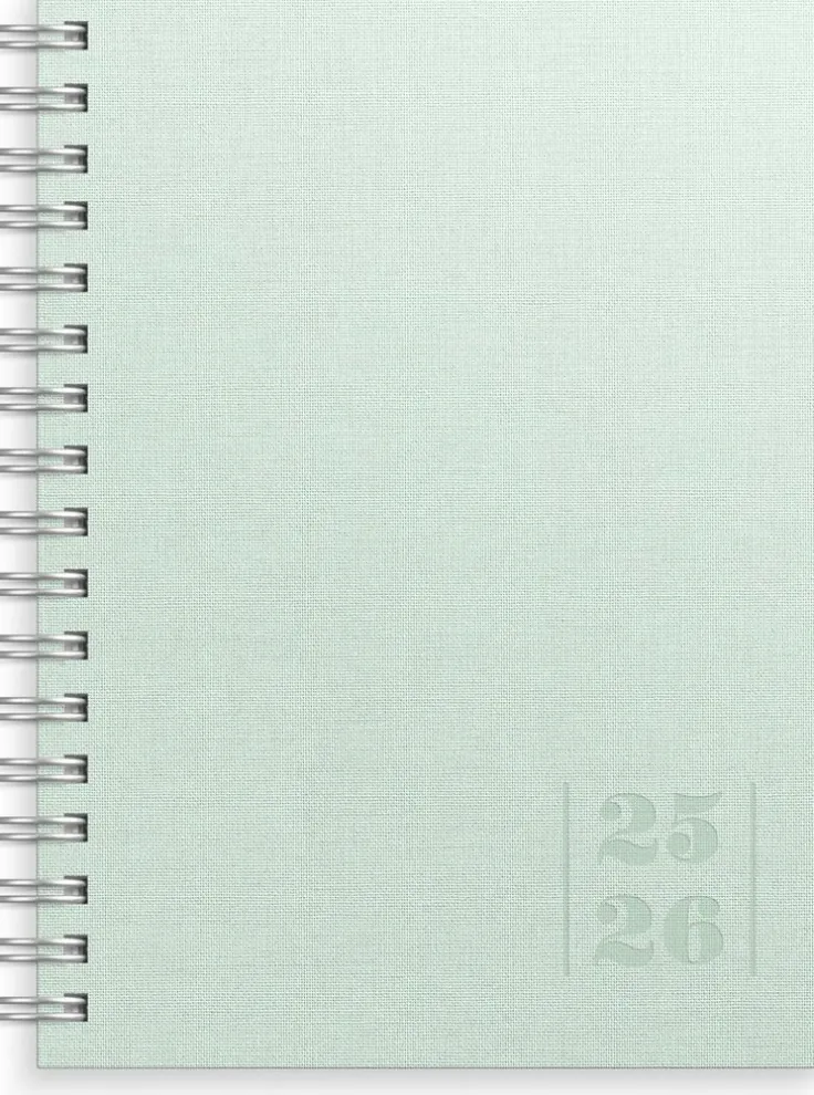 Kalender 2025-2026 Senator A6 Textile grön