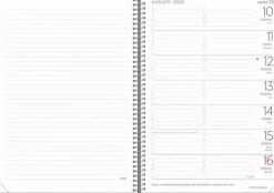 Kalender 2026 Stor Veckokalender Twist svart