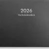 Kalender 2026 Veckokalendern svart plast
