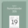 Kalender 2026 Väggplån med dagblock Humor