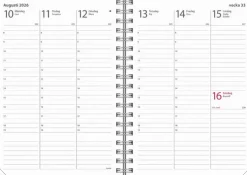 Kalender 2026 Weekly A6 Textile svart