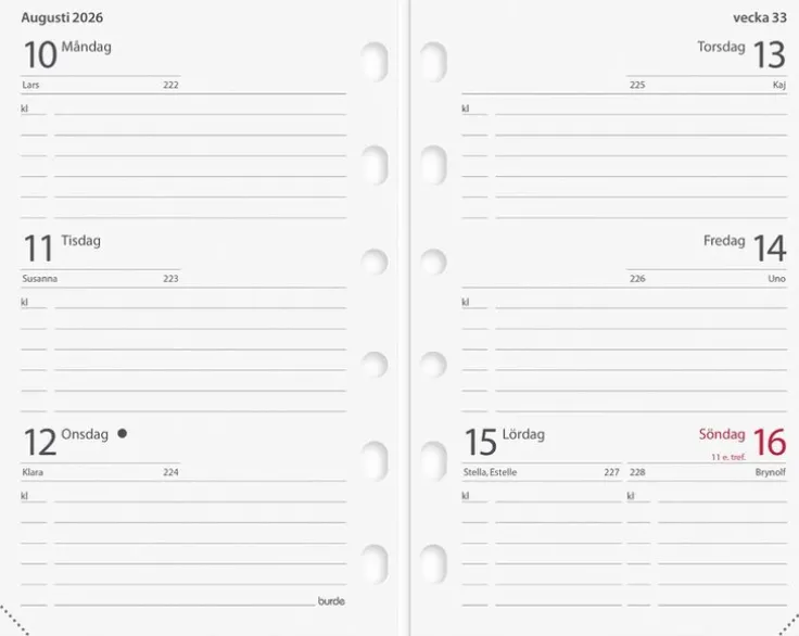 Kalendersats 2026 Compact