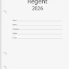 Kalendersats 2026 Regent