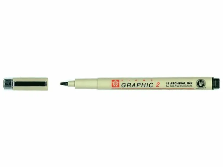 Kalligrafipenna 2mm Pigma Graphic svart