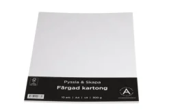Kartong A4 300g 10 ark vit
