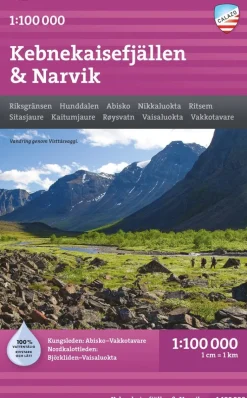 Kebnekaisefjällen & Narvik 1:100000