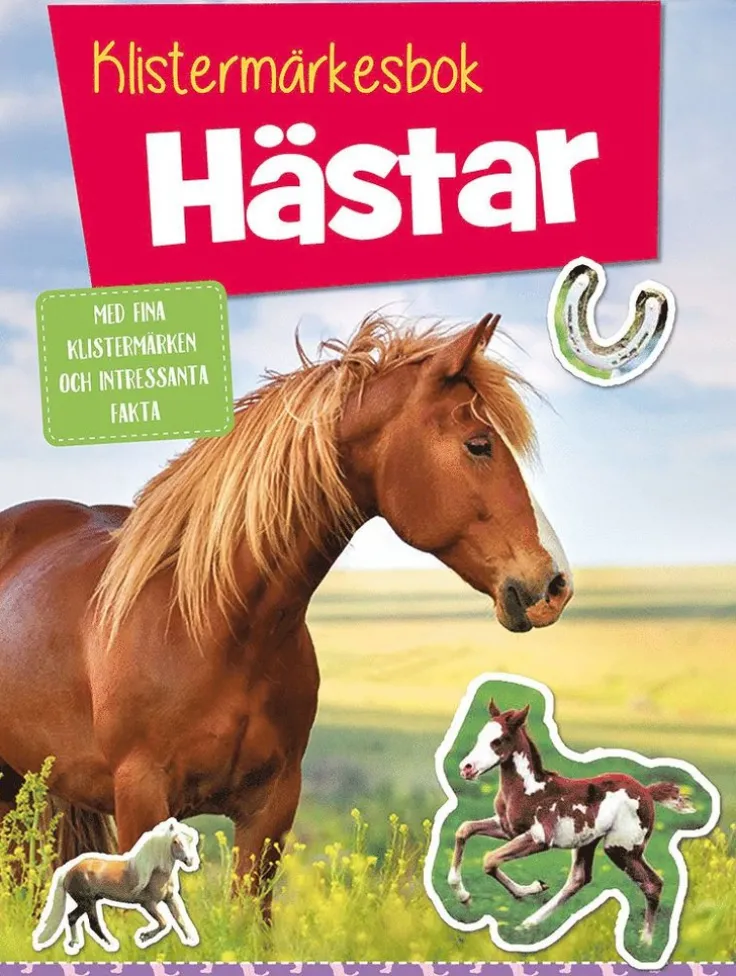 Klistermärkesbok : Hästar