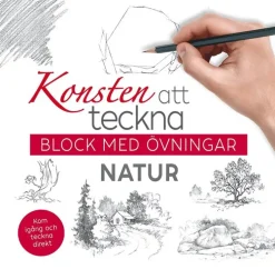 Konsten att teckna : block med övningar - natur