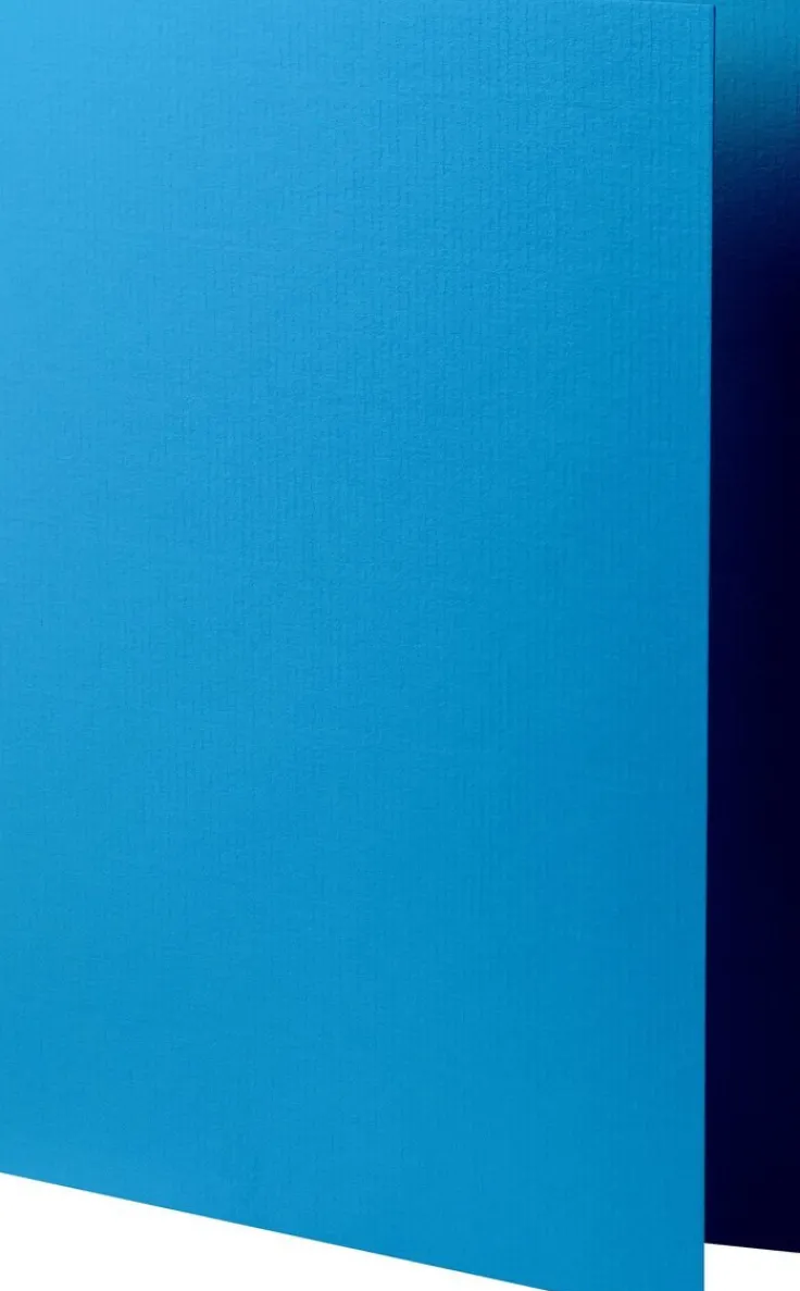 Kort A5 dubbla 5-pack azurblå