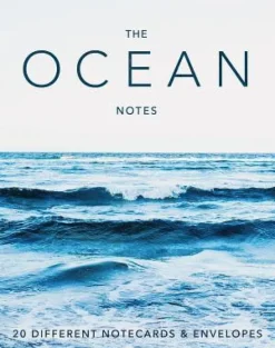 Kort dubbelvikta 20st me kuvert i aks The Ocean