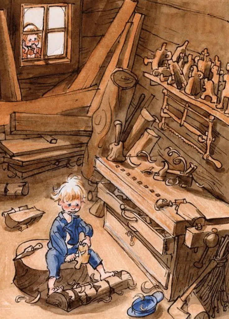 Kort När lilla Ida skulle göra hyss 1