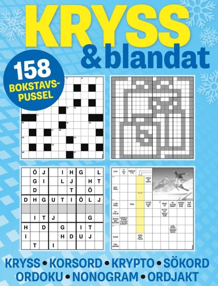 Kryss & blandat (ljusblå)