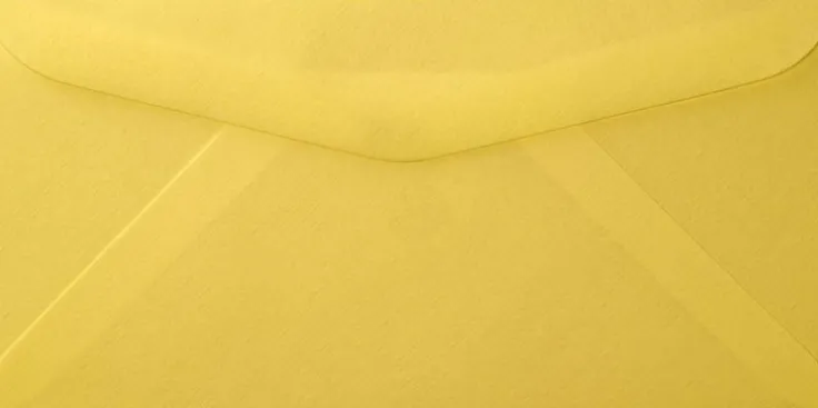 Kuvert E65 5-pack gul