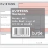 Kvittensblock A6L 2x50bl med 1 kopia