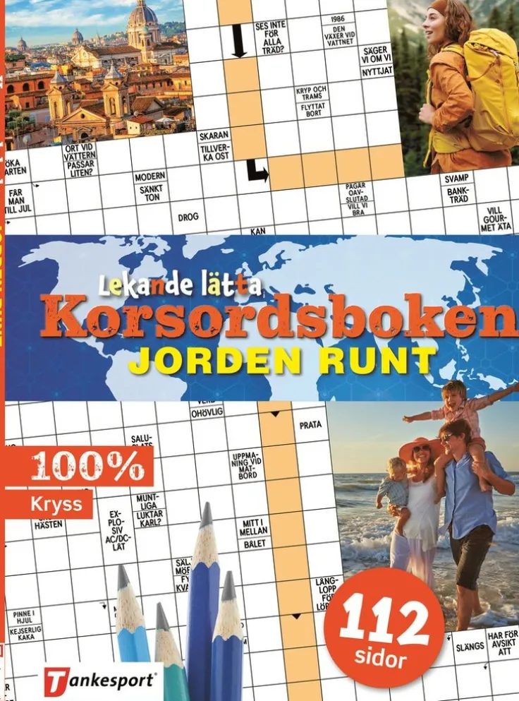 Lekande lätta korsordsboken : Jorden runt