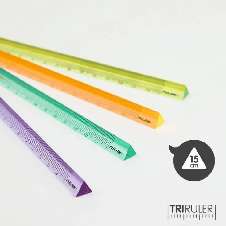 Linjal 15cm triangulär Milan New Look