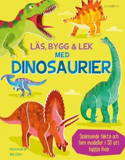 Läs, bygg och lek med dinosaurier : innehåller fem modeller att bygga