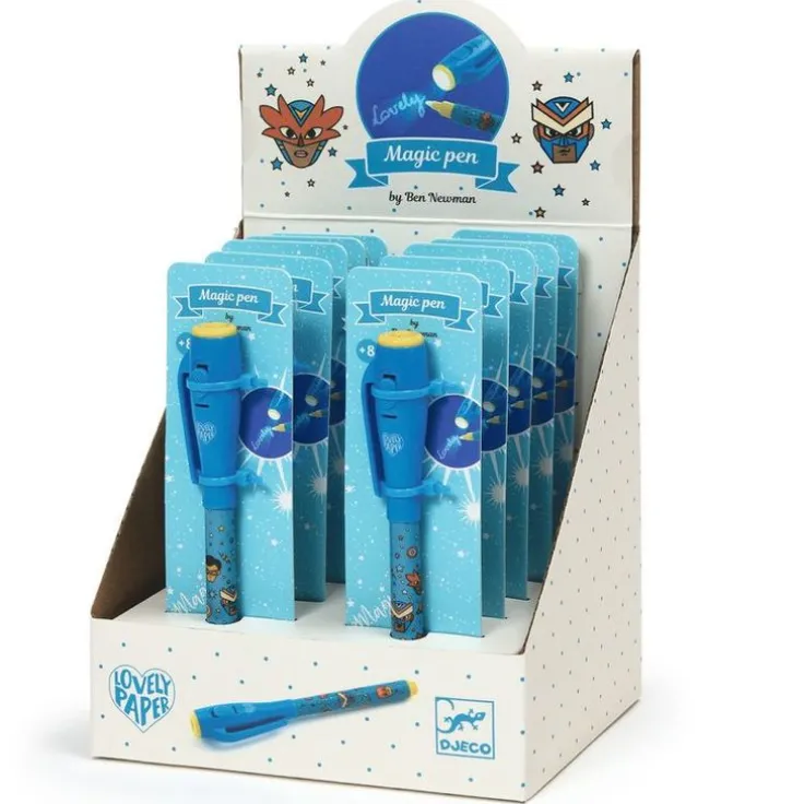 Magisk penna med osynligt bläck - ljusblå