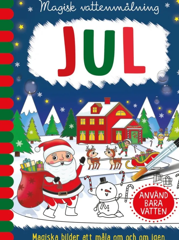 Magisk vattenmålning. Jul