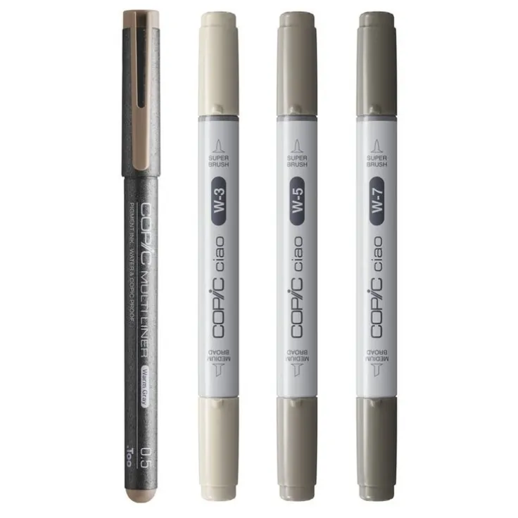 Marker Copic Ciao Shade 4-pack - Dark Warm Grey