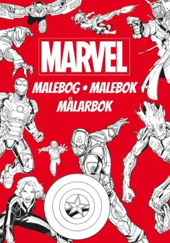 Marvel Delux Målarbok