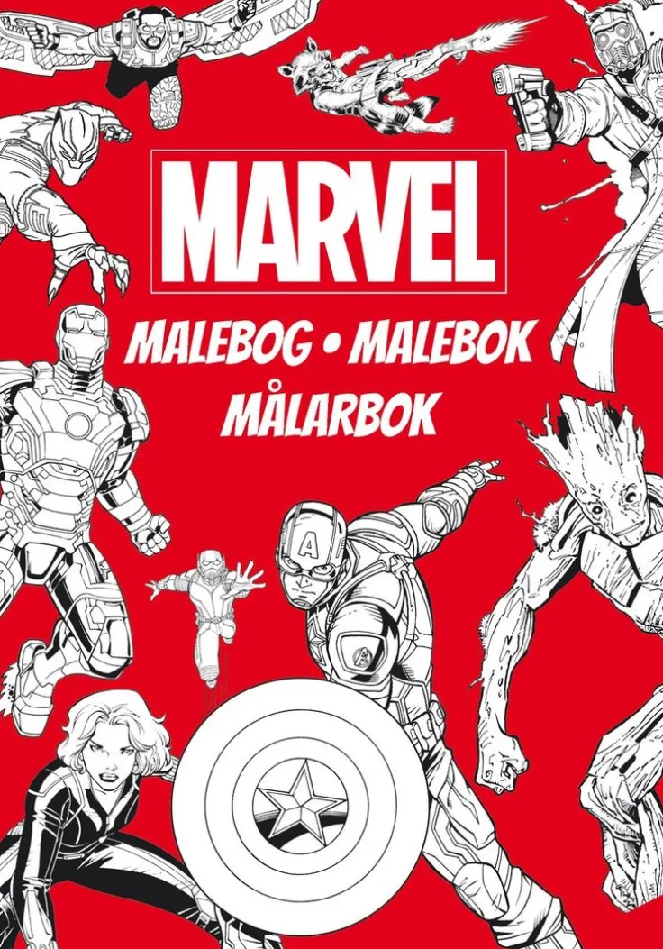 Marvel Delux Målarbok