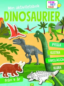 Min aktivitetsbok dinosaurier : med klistermärken