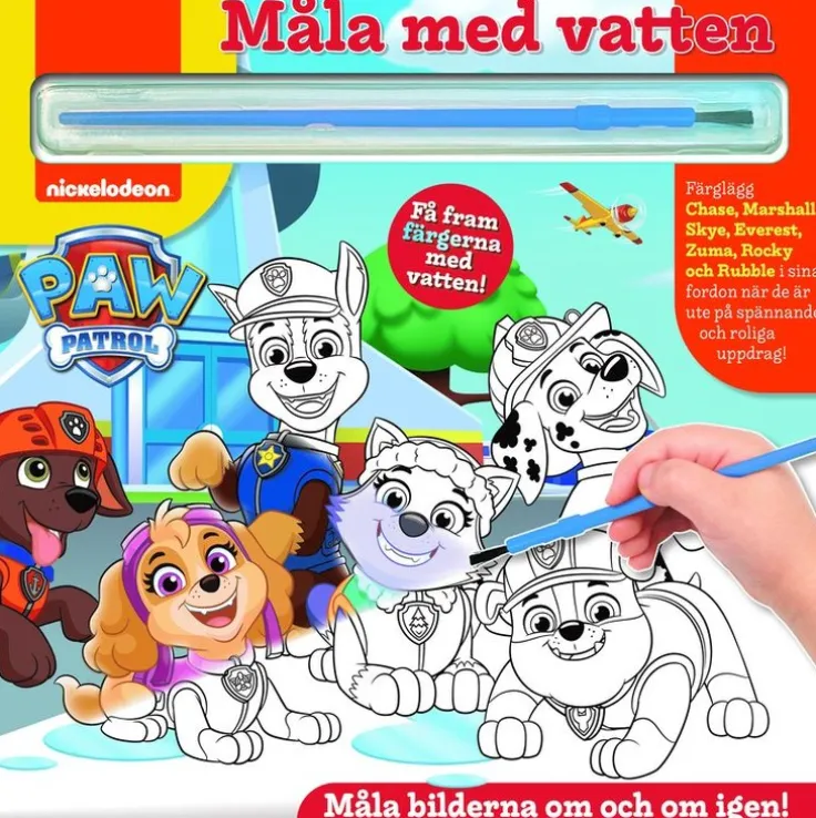 Måla med vatten. Paw Patrol
