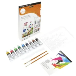 Målarset Simply - akrylfärg blommor