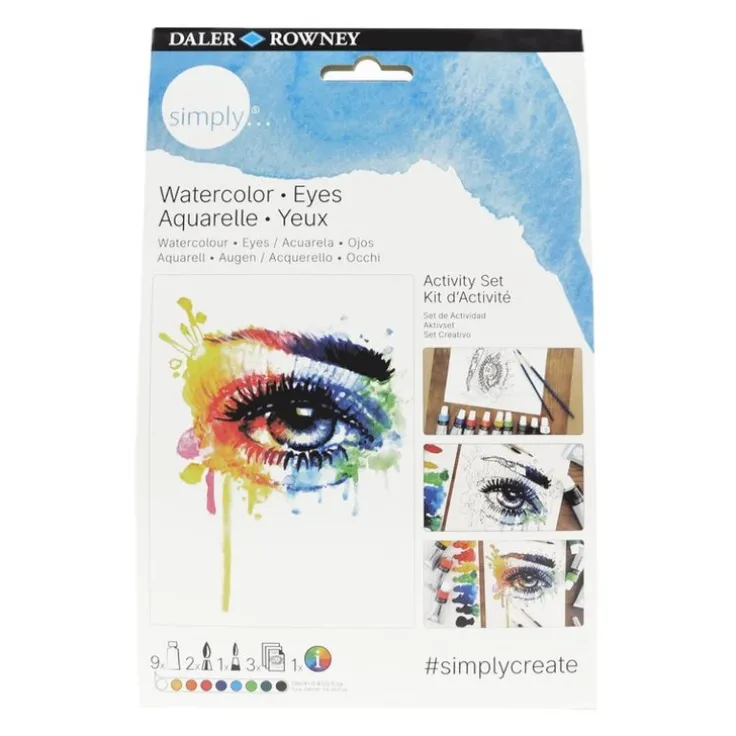 Målarset Simply - akvarellfärg ögon