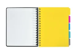 Ämnesblock A5 - 5 flikar kartong svart