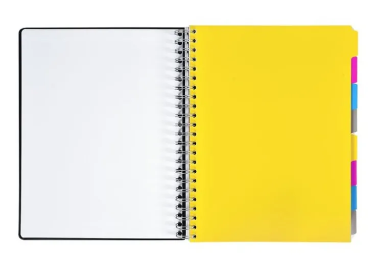 Ämnesblock A4 - 8 flikar kartong svart