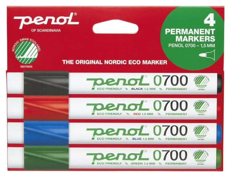 Märkpenna Penol 0700 4 färger